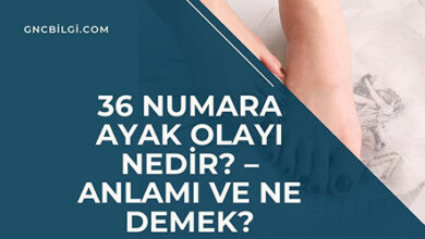 36 Numara Ayak Olayi Nedir