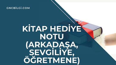 Kitap Hediye Notu