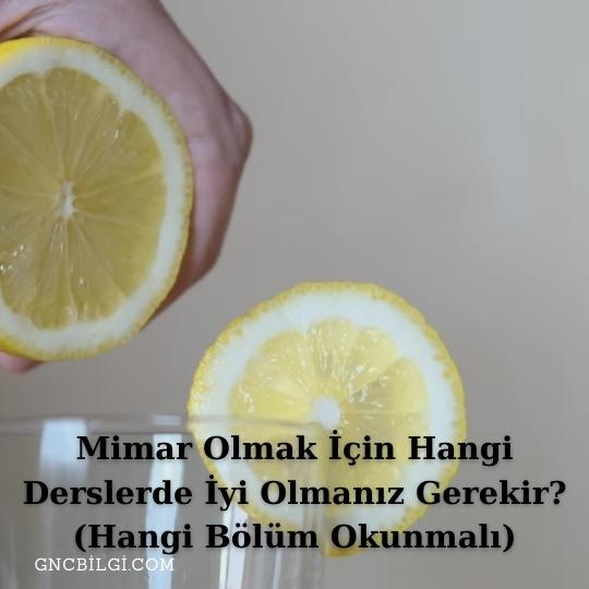 Limon Suyu Adet Kanamasi