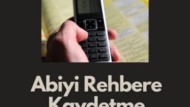 Abiyi Rehbere Kaydetme