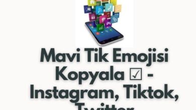 Mavi Tik Emojisi Kopyala