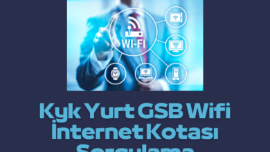 Kyk Yurt GSB Wifi Internet Kotasi Sorgulama