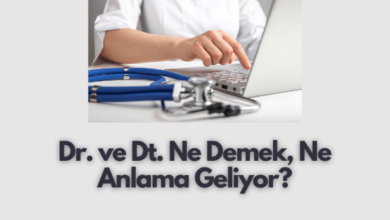 Dr. ve Dt. Ne Demek