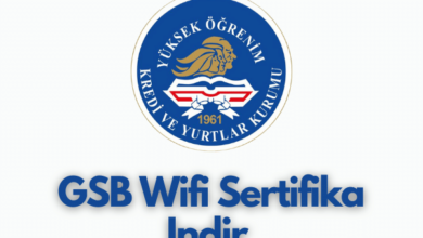 GSB Wifi Sertifika Indir yukle