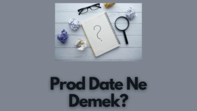 Prod Date Ne Demek