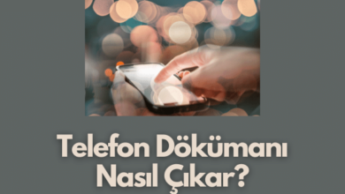 Telefon Dokumani Nasil Cikar