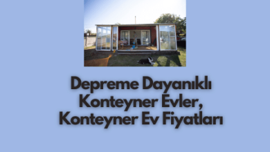 Depreme Dayanikli Konteyner Evler