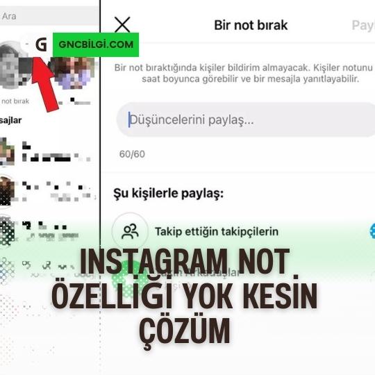 Instagram Not Ozelligini Acma Kapatma