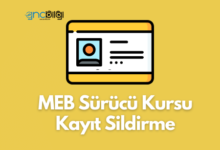 MEB Surucu Kursu Kayit Sildirme