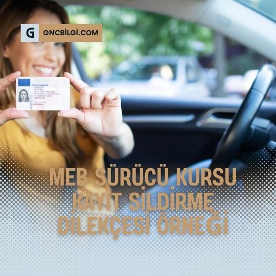 MEB Surucu Kursu Kayit Sildirme