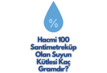 Hacmi 100 Santimetreküp Olan Suyun Kütlesi Kaç Gramdır