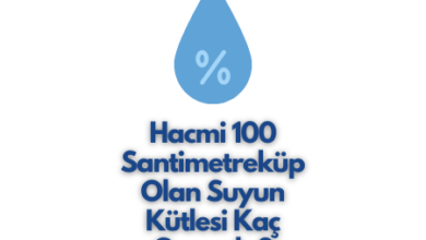 Hacmi 100 Santimetreküp Olan Suyun Kütlesi Kaç Gramdır