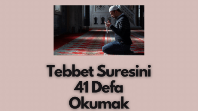 Tebbet Suresini 41 Defa Okumak