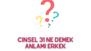 Cinsel 31 Ne Demek Anlamı Erkek