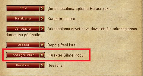 Metin2 Karakter Silme Kodu resimli