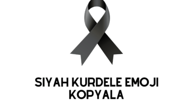 Siyah Kurdele Emoji Kopyala