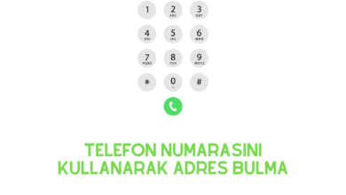 Telefon Numarasını Kullanarak Adres Bulma