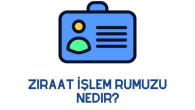 Ziraat İşlem Rumuzu Nedir