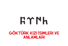 Gokturk Kizi isimleri