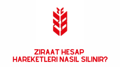 Ziraat Hesap Hareketleri Nasil Silinir