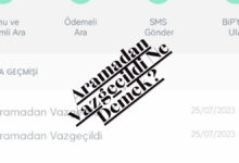 Aramadan Vazgecildi Ne Demek