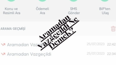 Aramadan Vazgecildi Ne Demek