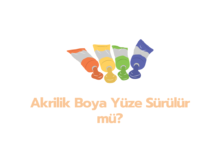Akrilik Boya Yuze Surulur mu