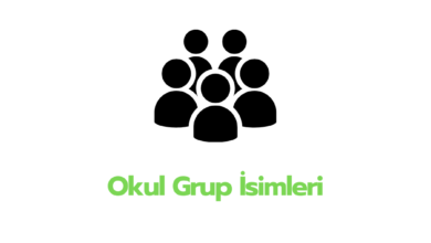 Okul Grup isimleri