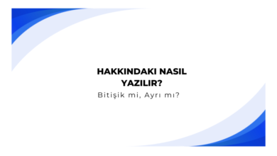 Hakkindaki Nasil Yazilir
