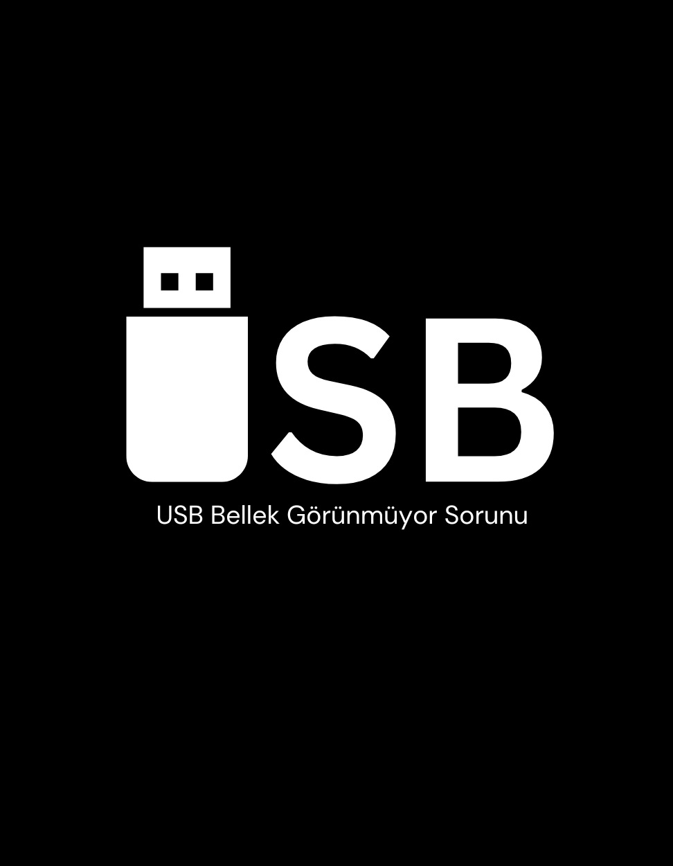 USB Bellek Gorunmuyor Sorunu ve cozumu