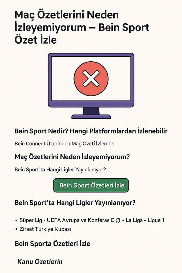 Maç Özetlerini Neden İzleyemiyorum?