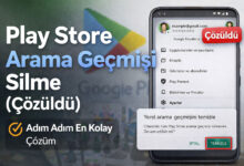 Play Store Arama Geçmisi Silme cozuldu