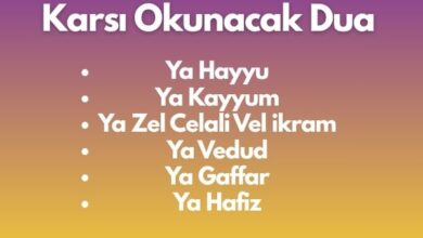 Canini Yakana Okunacak Dualar