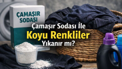 Camasir Sodasi ile Koyu Renkliler Yıkanir mi
