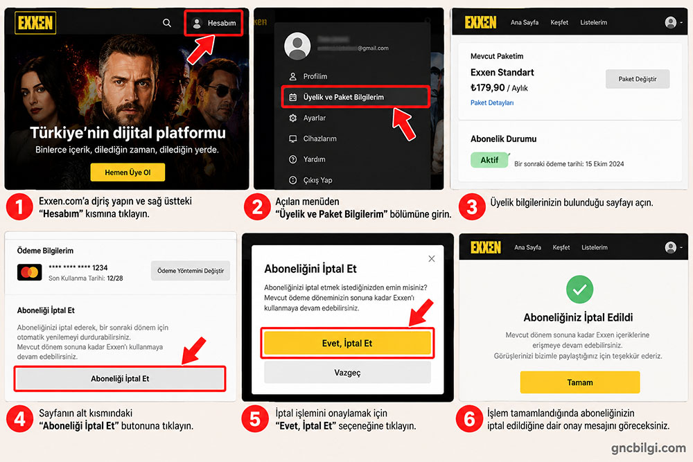 Exxen Üyelik İptali Nasıl Yapılır
