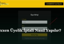 exxen uyelik iptali nasil yapilir